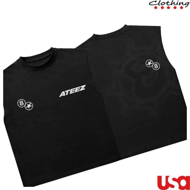 Hello82 Merch Store Ateez Tiny Island Survival Kit Muscle Shirt